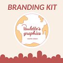 Branding kit //Paulettes's graphics. Een project van  Ontwerp,  Br, ing en identiteit,  Reclame y Grafisch ontwerp van Paula Frau - 21.03.2024
