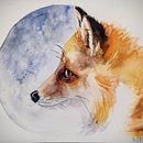 My project for course: Expressive Animal Portraits in Watercolor. Een project van Traditionele illustratie, Aquarelschilderen, Realistische tekening y Naturalistische illustratie van Sarah Macdonald - 21.03.2024