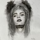 My project for course: Artistic Charcoal Portraiture: Creating Atmosphere. Un proyecto de Ilustración tradicional, Bellas Artes, Dibujo, Dibujo de Retrato, Dibujo realista y Dibujo artístico de alybone - 22.03.2024