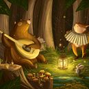Equinox celebration. Ilustração digital, Ilustração infantil, Literatura infantil, Design editorial, e Álbum ilustrado projeto de Alessandra Canu - 22.03.2024
