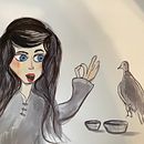 My Project: "Cinderella is Made to Pick Up the Lentils in the Hearth" . % Alexandra Ausperk tarafından hazırlanan Geleneksel illüstras, on, Güzel sanatlar, Tablo, Kalem Çizimi, Çizim, Sulubo, a Resim, Çocuk İllüstras, onu, Ve Anlatı projesi - 03.22.2024