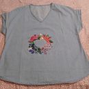 Mi proyecto del curso: Diseño de moda: pintura y bordado sobre prendas. Un proyecto de Pintura, Diseño de moda, Bordado, DIY, Upc, cling y Diseño textil de Maria C Muñoz - 21.03.2024