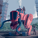 Solarpunk Coffee Farm. Un progetto di Disegno, Illustrazione digitale, Arte concettuale, Pittura digitale e Illustrazione tradizionale di Jairo Valencia - 20.03.2024