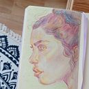 My project for course: Vibrant Portrait Drawing with Colored Pencils. Drawing, Portrait Drawing, Sketchbook, and Colored Pencil Drawing project by Stela Todorova - 03.24.2024