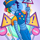 Robot-policeman, final project. Character Design, Digital Illustration, and Digital Drawing project by veronichka_barkova - 03.25.2024