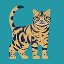 Cat. Vector Illustration project by Sandra Grinberg - 03.26.2024