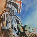 acuarela mandalorian. Un progetto di Illustrazione tradizionale di Eloina Rodriguez Santana - 26.03.2024