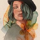 Meu projeto do curso: Retrato Ilustrado com Procreate. Un progetto di Illustrazione tradizionale, Illustrazione vettoriale, Illustrazione digitale e Disegno di ritratti di janilsonfurtado691 - 24.03.2024