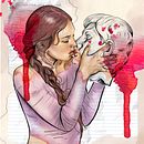 ¡Estatua!. Ilustração digital projeto de Tatiana Guzman Gonzalez - 28.03.2024