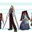 My project for course: Captivating and Dynamic Character Creation. Een project van Traditionele illustratie, Ontwerp van personages, Digitale illustratie y Digitale tekening van Mina Kaya - 29.03.2024