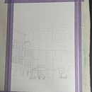 Mon projet du cours : Techniques modernes pour des ​paysages urbains à l'aquarelle. Painting, and Watercolor Painting project by nive57 - 03.31.2024