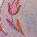 Mi proyecto del curso: Bordado contemporáneo con puntos tradicionales mexicanos. Arts, Crafts, Embroider, Fiber Arts, and Textile Design project by Pathy Vega - 03.31.2024