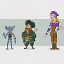 My project for course: Introduction to Design of Characters for Animation and Video Games. Un proyecto de Ilustración tradicional, Animación, Diseño de personajes, Videojuegos y Diseño de videojuegos de Aleksa Parapid - 01.04.2024