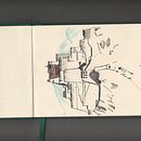 Mon projet du cours : Carnet de croquis : illustrez vos expériences personnelles. Un proyecto de Ilustración tradicional, Bocetado, Dibujo, Sketchbook, Ilustración con tinta y Pintura a la acuarela de Colin HARKAT - 01.04.2024