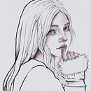 Girl Portrait. Een project van Digitale illustratie van Rita Freitas - 01.04.2024