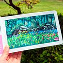 Mi proyecto del curso: Pintura de paisajes con gouache para principiantes. Fine Arts, Painting, Naturalistic Illustration, and Gouache Painting project by Citlalitl Álvarez - 03.23.2024