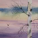 My project for course: Atmospheric Landscapes in Watercolor . Een project van  Beeldende kunst, Schilderij y Aquarelschilderen van Kata Bagi - 03.04.2024