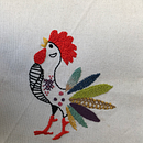 Mi proyecto del curso: Técnicas de bordado: ilustrando con hilo y aguja. Embroider, and Textile Design project by Jeisel Hernández Coronado - 04.03.2024