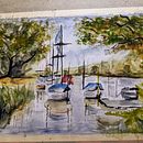 My project for course: Watercolor Techniques for Painting Seascapes . Pictura, Pictură în acuarelă & Ilustrație naturalistă de bergstrand - 04.03.2024