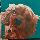 My project for course: Realistic Pet Portraits with Oil Painting. Un proyecto de Bellas Artes, Pintura al óleo e Ilustración naturalista				 de amyjaniczak - 04.04.2024