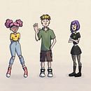Meu projeto do curso: Design de personagens com anatomia estilizada. Un proyecto de Ilustración tradicional, Diseño de personajes, Dibujo y Dibujo anatómico de Luana Silva - 18.03.2024