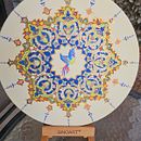 ave en primavera: base de lienzo, pintura en gouache, y tinta china. Painting project by yesik_171 - 04.04.2024