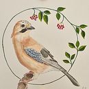 Mein Abschlussprojekt für den Kurs: Filigrane Aquarellmalerei mit Metallic-Akzenten. Traditional illustration, Painting, Watercolor Painting, Botanical Illustration, Naturalistic Illustration, and Decorative Painting project by a. kai. - 04.06.2024