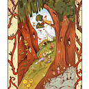 My project for course: Forest Fantasy Illustration in Procreate & Photoshop. Digital Illustration, Children's Illustration, and Digital Drawing project by Esra Ozturk - 04.02.2024