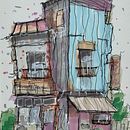My project for course: Expressive Architectural Sketching with Colored Markers . Schițe, Desen, Ilustrație arhitecturală, Caiet de schițe & Ilustrație cu cerneală de michaelbroderick27 - 04.07.2024