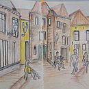 Mijn project van de cursus: Schetsboekillustraties met kleurpotloden. Projekt z dziedziny Trad, c, jna ilustracja,  Sztuki piękne, Sketching, R, sunek ołówkiem,  R, sunek,  R, sunek art, st, czn i Sketchbook użytkownika Ursula Jansen - 08.04.2024