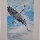 Mi proyecto del curso: Técnicas de ilustración naturalista: ballenas en acuarela. Projekt z dziedziny  Sztuki piękne,  Malarstwo, Malowanie akwarelą, Ilustracja naturalist i czna użytkownika Joza Del Rio - 07.04.2024