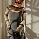 Crochet Striped Mohair Bolero in Green. Fiber Arts, Fashion Design, Crochet, Arts, and Crafts project by Grace Xu - 04.09.2024