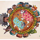"Bumba meu boi", 2008 Ein Projekt aus dem Bereich Traditionelle Illustration, Aquarellmalerei und Vektorillustration von A Roberta S Tartaglia - 10.04.2024