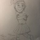 My project for course: Captivating and Dynamic Character Creation Lil Laurie. Un projet de Illustration traditionnelle, Conception de personnages, Illustration numérique , et Dessin numérique de aquariancore - 11.04.2024