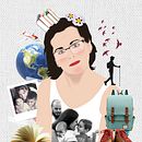 Cuadro collage ilustrado. Un proyecto de Collage e Ilustración vectorial de Diana Jabato Martín - 11.04.2024