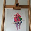 My project for course: Artistic Watercolor Techniques for Illustrating Birds. Un proyecto de Ilustración tradicional, Pintura a la acuarela, Dibujo realista e Ilustración naturalista				 de Mihalcea Adrian - 11.04.2024