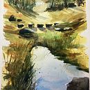 My project for course: Natural Landscapes in Watercolor. Un projet de Beaux Arts, Peinture , et Aquarelle de Sonia Maltais - 07.04.2024