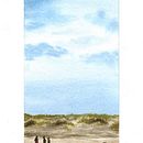 Walk @ the beach. Un proyecto de Dibujo, Paisajismo, Bocetado y Pintura a la acuarela de Philip Vandenbussche - 13.04.2024