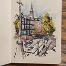 Mon projet du cours : Esquisses d'architecture expressives aux feutres de couleur. Sketching, Drawing, Architectural Illustration, Sketchbook & Ink Illustration project by stephane Guerry - 04.14.2024