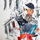 My project for course: Artistic Watercolor Sketching: Dare to Express Your Ideas. Een project van Traditionele illustratie,  Schetsen,  Creativiteit,  Tekening, Aquarelschilderen y Sketchbook van brunetzminiaz - 14.04.2024