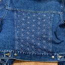 Upcycled denim jacket . Arts, and Crafts project by Greta - 04.15.2024
