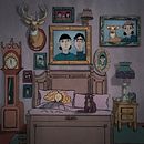 The Haunted Guest Room | Creating a Compelling Animated Illustration in Adobe Fresco. Un proyecto de Animación, Animación 2D, Ilustración digital y Dibujo digital de Mary Shaak - 13.04.2024