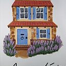 Casinha de pedra com lavanda. Traditional illustration, Sketching, Creativity, Drawing, Watercolor Painting, Sketchbook, and Gouache Painting project by Letícia Arnolpha - 04.16.2024