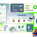 Car Wash. Charge. Park mobile app. Un projet de Design , UX / UI, Conception mobile, Conception d'applications, Business et Illustration vectorielle de Milda Kaminskiene - 16.04.2024