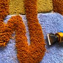 Mi proyecto del curso: Corte artístico de lana en tapices murales . Broderie, Decorațiuni, Arte din fibre, DIY și Ac de perforare de Regina Sarmiento - 04.16.2024