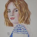 Mi proyecto del curso: Retrato artístico en acuarela. Artes plásticas, Pintura, Pintura em aquarela, e Desenho de retrato projeto de mgalanr2_1 - 16.03.2024