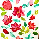My project for course: Vibrant Floral Patterns with Watercolors. Un projet de Illustration traditionnelle, Création de motifs, Aquarelle et Illustration botanique de elizcampos_silva - 17.04.2024