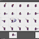 Mi proyecto del curso: Animación de personajes en pixel art para videojuegos. Un progetto di Animazione di personaggi, Videogiochi, Pixel art e Sviluppo di videogiochi di starling2802 - 15.04.2024