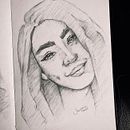 Mi cuaderno de dibujo: Autoretrato con carboncillo. Álbum ilustrado, Sketchbook, Desenho de retrato, e Desenho a lápis projeto de Jessica Tatiana Rincón Castiblanco - 18.04.2024