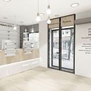 FARMACIA ALBARES. Een project van Meubelontwerp en -bouw, Interieurontwerp,  3D-ontwerp,  Br, ing en identiteit y Lichtontwerp van Anais Chico - 30.09.2017